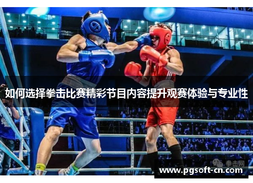 如何选择拳击比赛精彩节目内容提升观赛体验与专业性